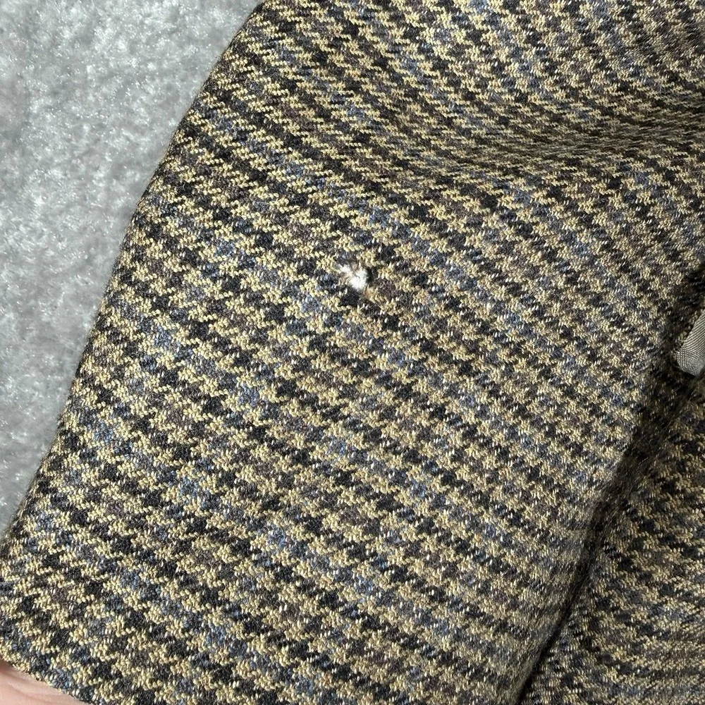 Vintage Oak Creek Blazer Men's‎ 42L Brown Houndstooth Lambswool